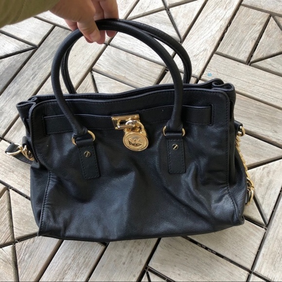 Michael Kors Black Hamilton Medium Bag - Picture 11 of 12